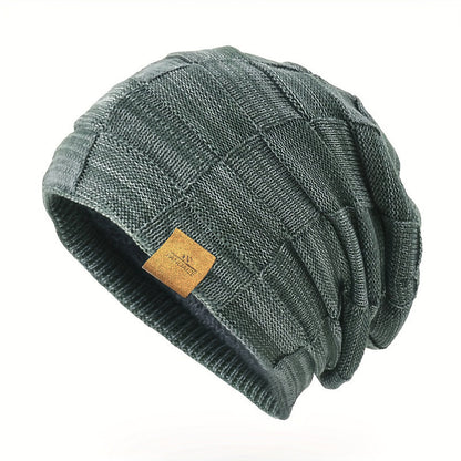 Luxe-Knit Beanie - Soft Mixed-Color Unisex Winter Essential