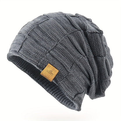 Luxe-Knit Beanie - Soft Mixed-Color Unisex Winter Essential