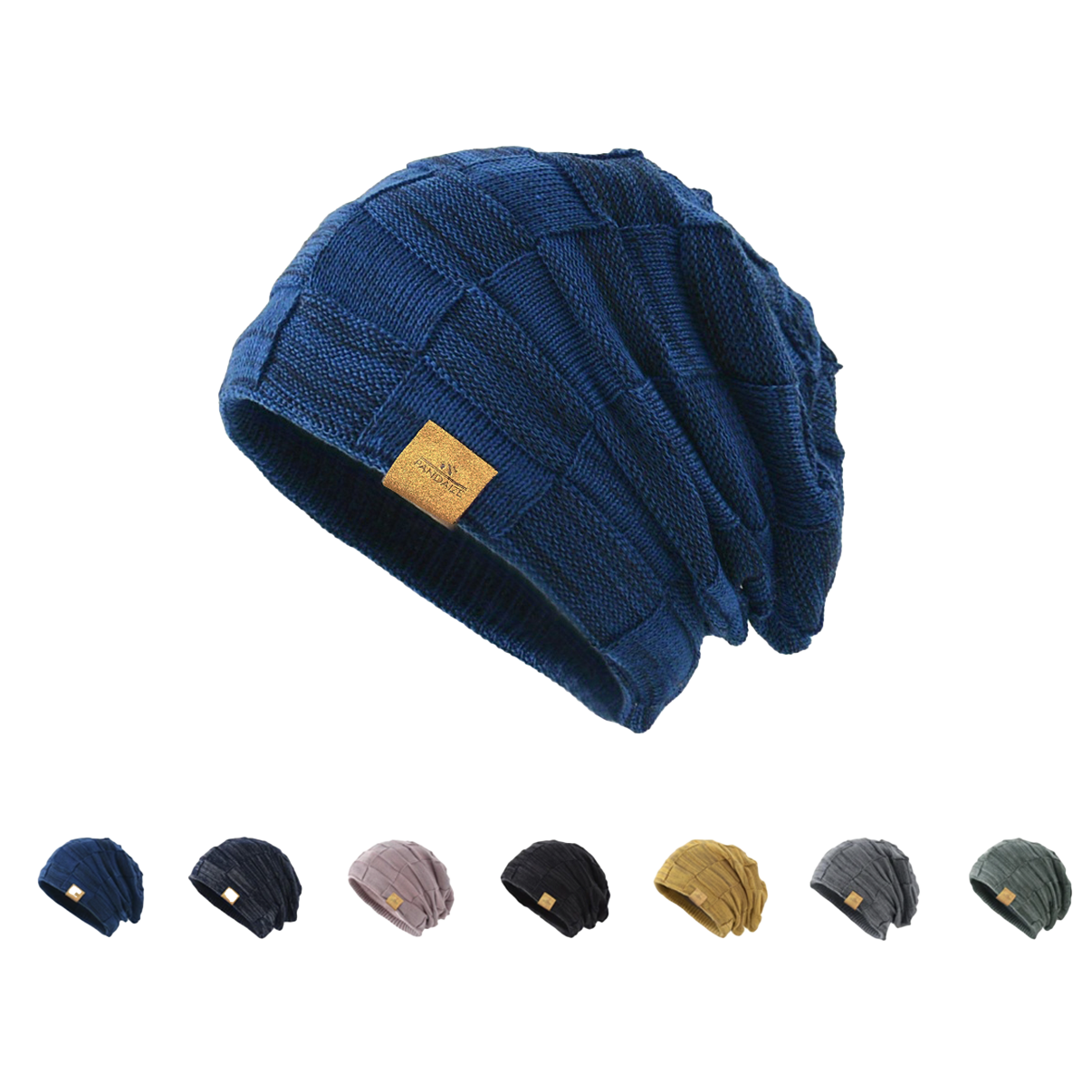 Luxe-Knit Beanie - Soft Mixed-Color Unisex Winter Essential