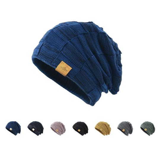 Luxe-Knit Beanie - Soft Mixed-Color Unisex Winter Essential