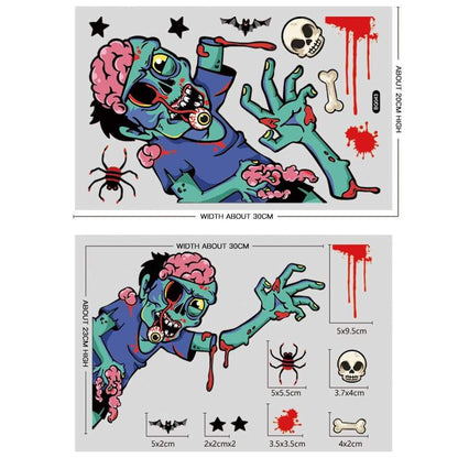 Halloween window stickers